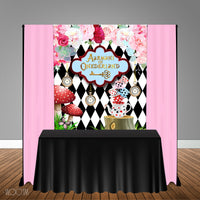 Wonderland 5x6 Table Banner Backdrop/ Step & Repeat, Design, Print and Ship!
