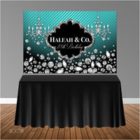 Blue and Co 6x4 Candy Buffet Table Banner Backdrop/ Step & Repeat, Design, Print and Ship!