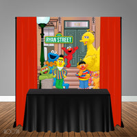 Sesame Street Themed 5x6 Table Banner Backdrop/ Step & Repeat, Design, Print and Ship!