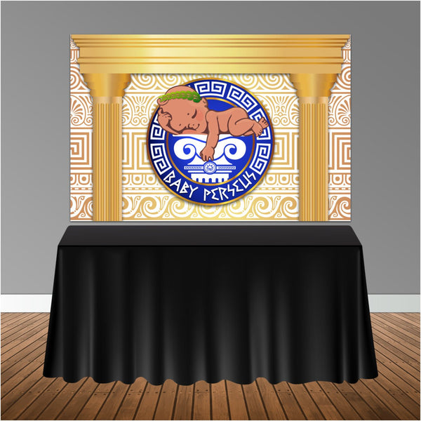 Greek Themed Baby Shower 6x4 Candy Buffet Table Banner Backdrop, Design, Print and Ship!