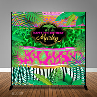 Colorful Safari Banner Backdrop/ Step & Repeat Design, Print and Ship!