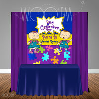 Rugrats  Phil or Lil Gender Reveal Themed 5x6 Table Backdrop, Design, Print & Ship!