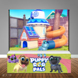 Puppy Dog Pals 8x8 Table Banner Backdrop with 8ft Table Wrap/ Step & Repeat, Design, Print and Ship!