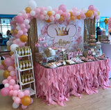 Royal Princess Minnie Mouse 5x6 Table Banner Backdrop/ Step & Repeat, Design, Print and Ship!