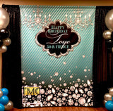 Blue Co 6x8 Banner Backdrop/ Step & Repeat Design, Print and Ship!