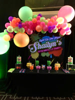 Glow 5x6 Table Banner Backdrop/ Step & Repeat, Design, Print and Ship!