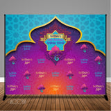 Arabian Nights Moroccan Banner Backdrop/ Step & Repeat, Design, Print and Ship!