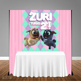 Puppy Dog Pals Girl 5x6 Table Banner Backdrop/ Step & Repeat, Design, Print and Ship!