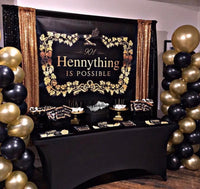 Hennything is Possible 5x6 Table Banner Backdrop/ Step & Repeat, Design, Print and Ship!