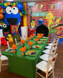 Sesame Street Themed Birthday Banner Backdrop/ Step & Repeat Design, Print and Ship!