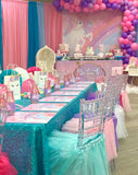 Unicorn 6X6 Table Banner Backdrop with 6ft Table Wrap/ Step & Repeat, Design, Print and Ship!