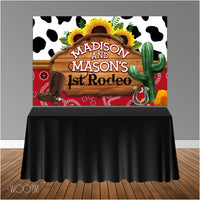 Rodeo Western Themed 6x4 Candy Buffet Table Banner Backdrop/ Step & Repeat, Design, Print and Ship!
