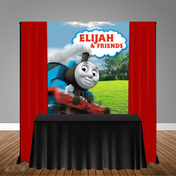 Thomas & Friends 5x6 Table Banner Backdrop/ Step & Repeat, Design, Print and Ship!