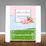 Touchdowns or Tutus Gender Reveal 6x8 Banner Backdrop, Design, Print and Ship!