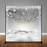 Winter Landscape Banner Backdrop Design, Print and Ship!